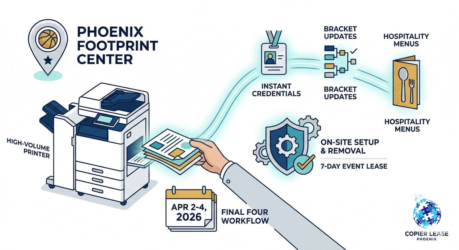 Read more about the article The “Final Four” War Room: Pop-Up Print Hubs for the NCAA Women’s Championship