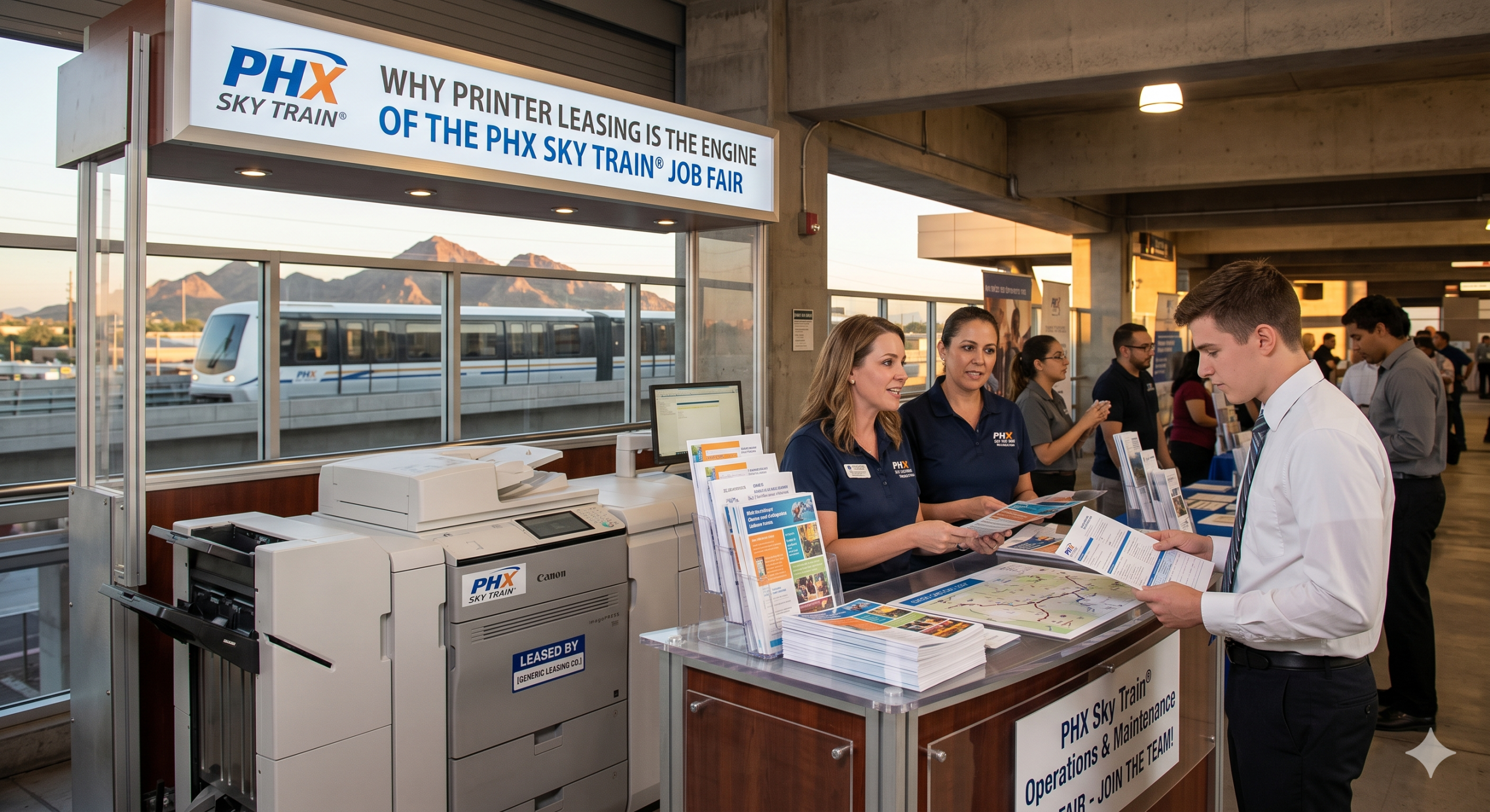 Read more about the article All Aboard the Career Express: Why Printer Leasing is the Engine of the PHX Sky Train® Job Fair
